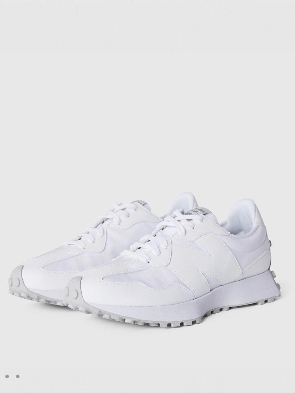 White FIGS New Balance 327 Shoes
